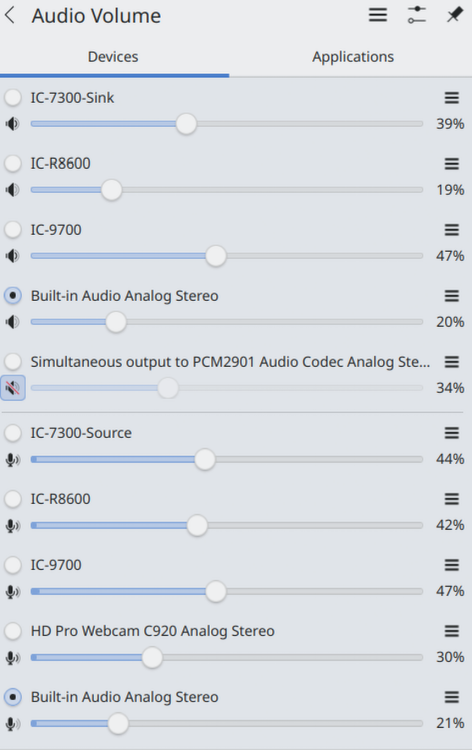 Pavucontrol Screenshot